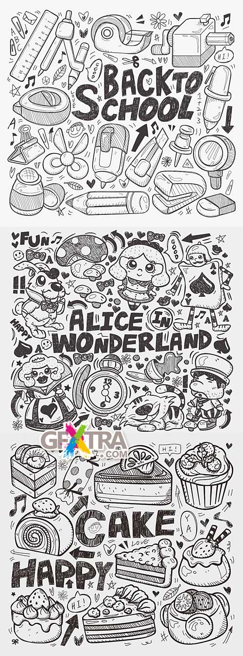 Doodle icons and elements 2