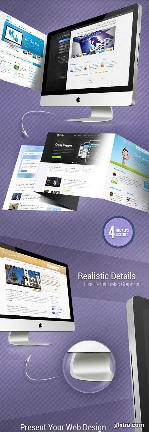 Web Showcase Mock-Ups PSD