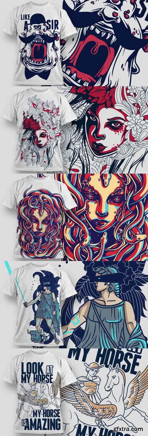 T-Shirt Vector Design Set 11