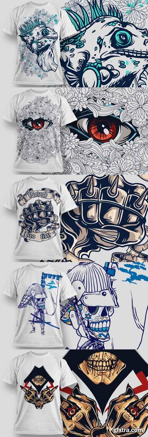 T-Shirt Vector Design Set 12