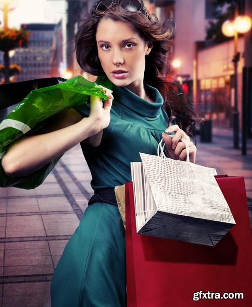 Amazing SS - Woman with shopping bags, 25xJPGs