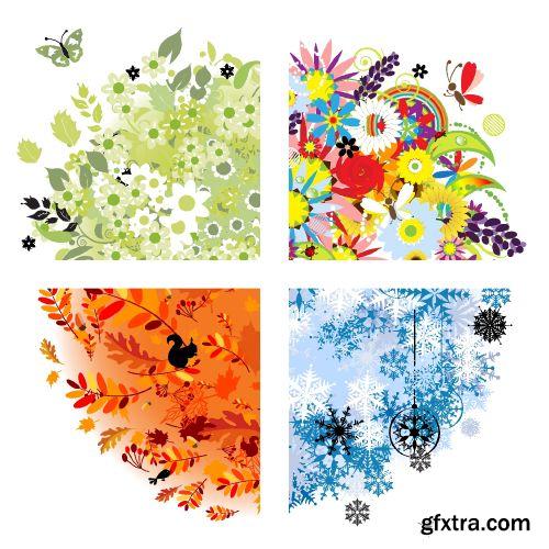 Four Seasons - Shutterstock 25xEPS