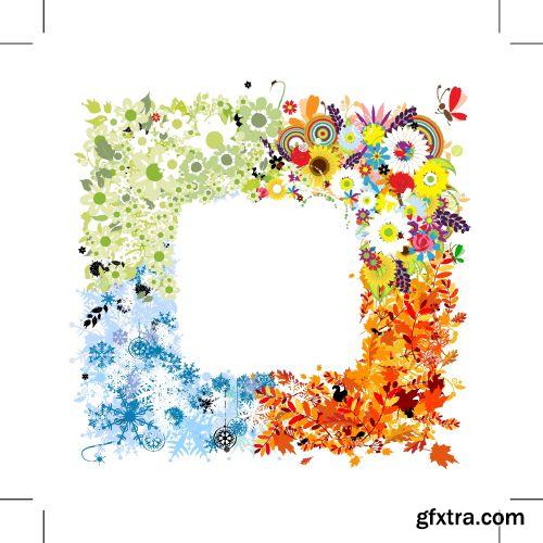 Four Seasons - Shutterstock 25xEPS