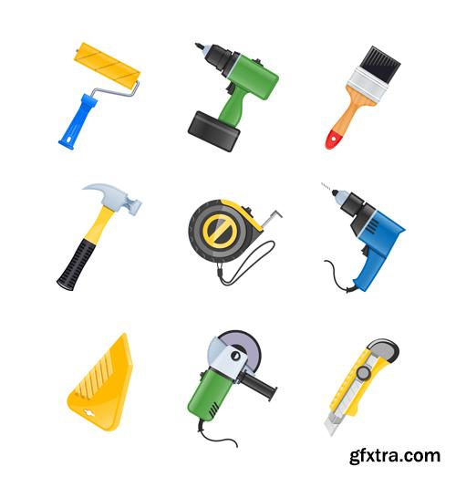 Construction and tools 25xEPS