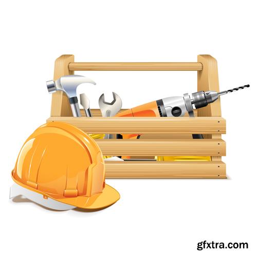 Construction and tools 25xEPS