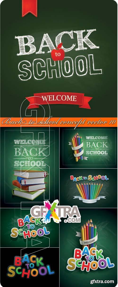 Back to school concept vector 10