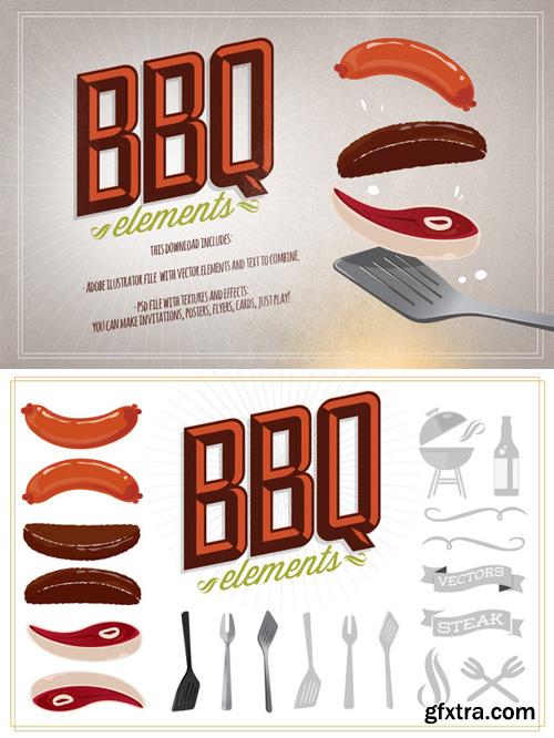 BBQ Vector Elements