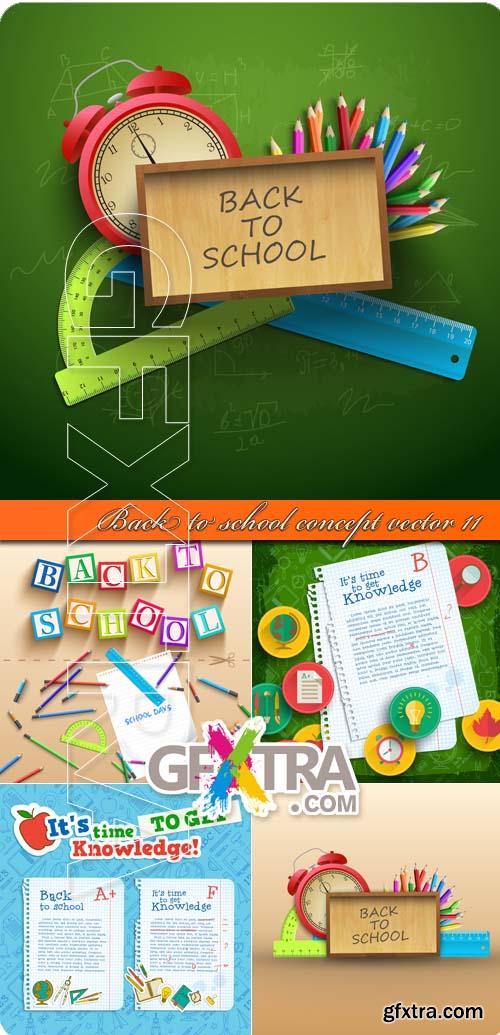 Back to school concept vector 11