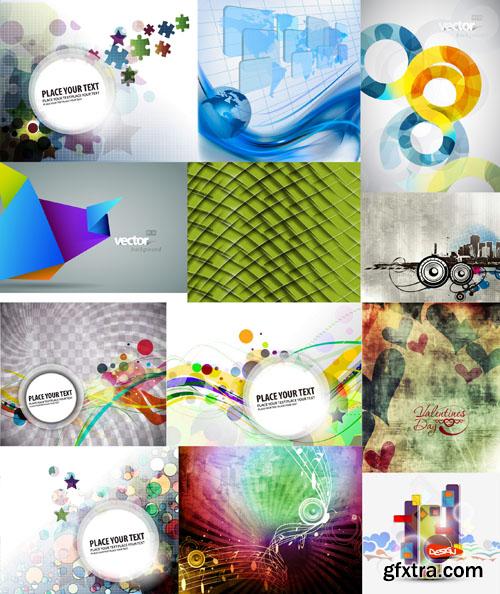 Collection of vector abstract backgrounds vol.11