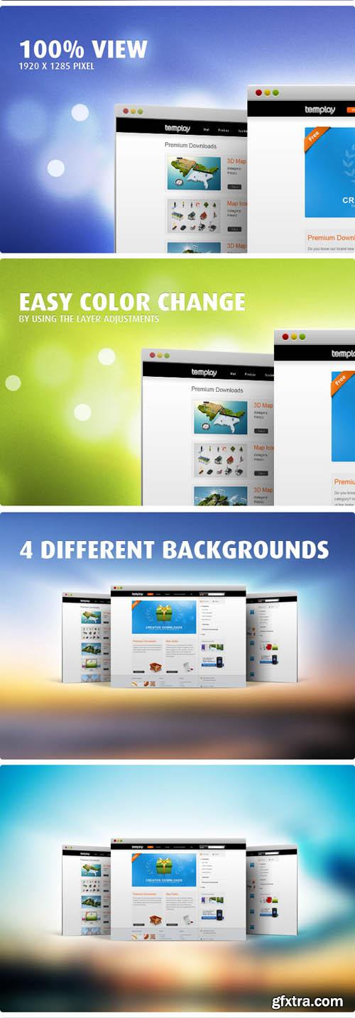 Website Mock Up PSD Template