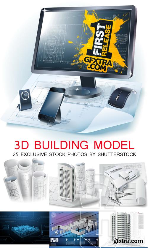 Amazing SS - 3D building model, 25xEPS