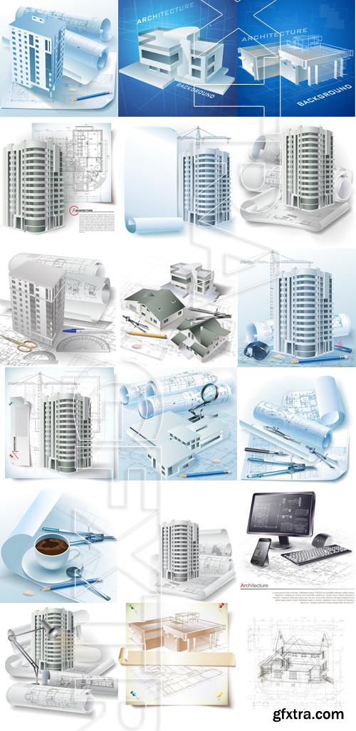 Amazing SS - 3D building model, 25xEPS