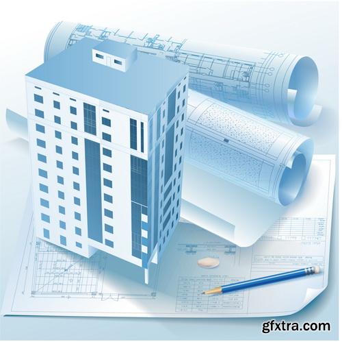 Amazing SS - 3D building model, 25xEPS