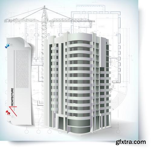 Amazing SS - 3D building model, 25xEPS