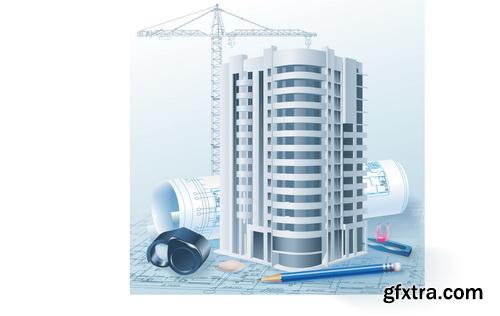 Amazing SS - 3D building model, 25xEPS