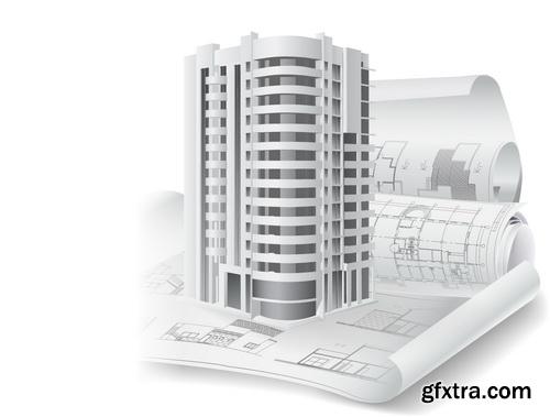 Amazing SS - 3D building model, 25xEPS