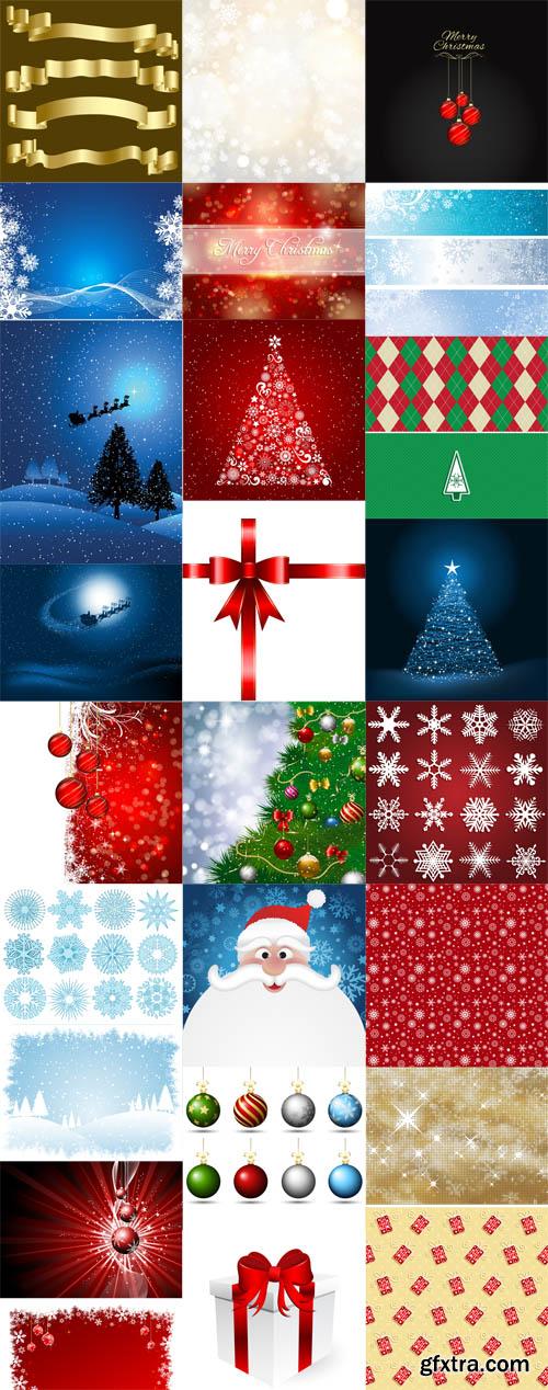 Winter Holiday Vector Elements Set 1