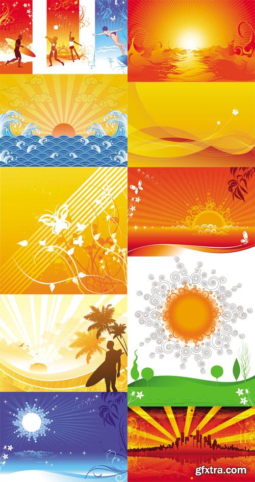 Vector Backgrounds - Sunny Summer Days