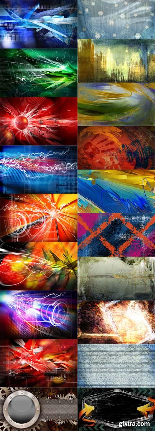 22 PSD Abstract Grunge and Tech Bacgrounds