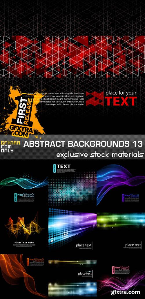 Collection of vector abstract backgrounds vol.13