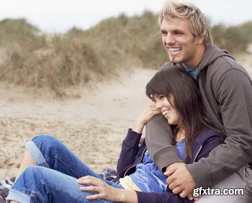 Image Source IS948 Autumn Beach Couples