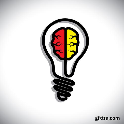 Creative Light Bulb - 25 Vector