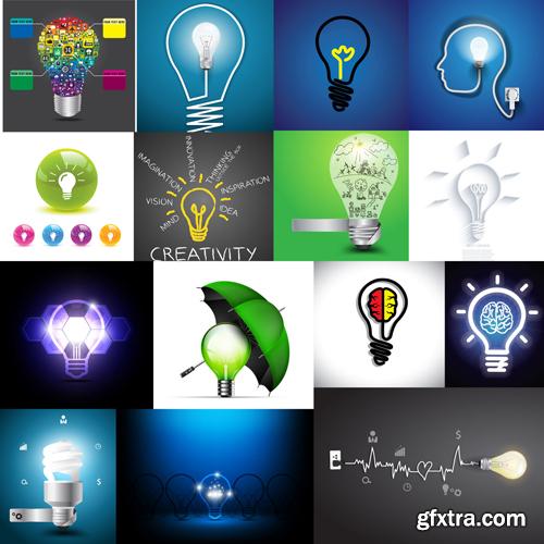 Creative Light Bulb - 25 Vector