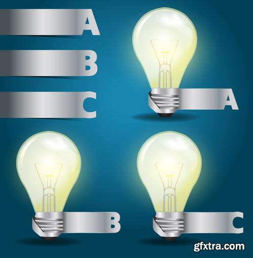 Creative Light Bulb - 25 Vector