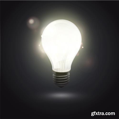 Creative Light Bulb - 25 Vector