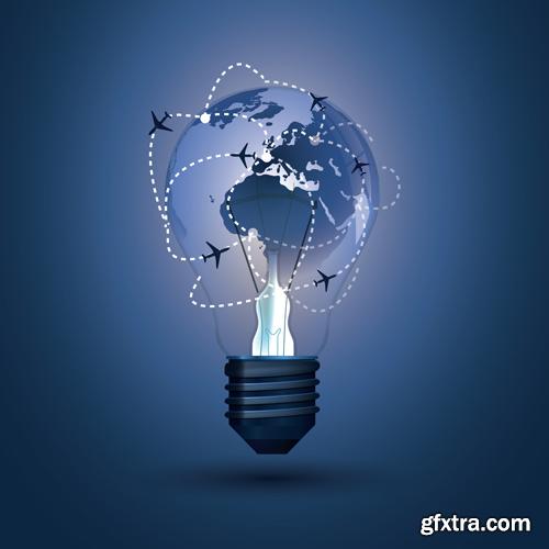 Creative Light Bulb - 25 Vector