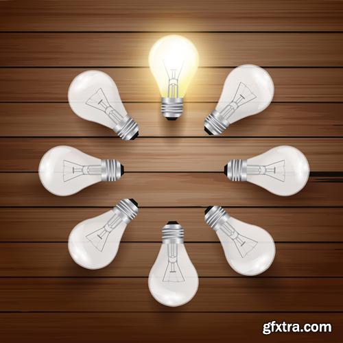 Creative Light Bulb - 25 Vector