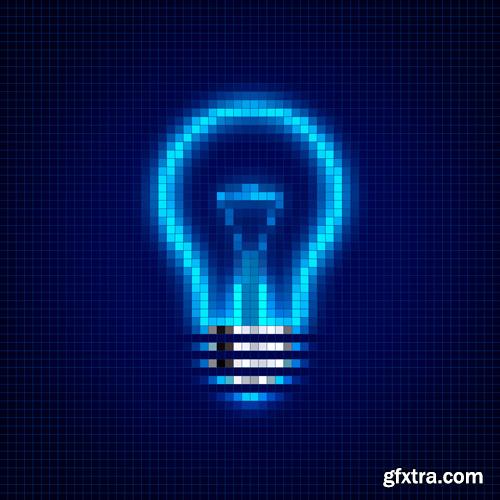 Creative Light Bulb - 25 Vector