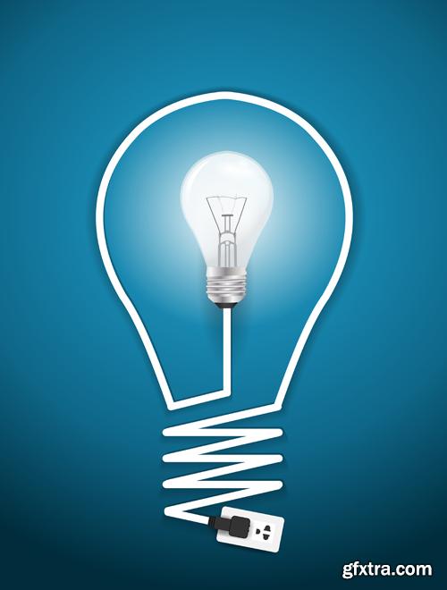 Creative Light Bulb - 25 Vector