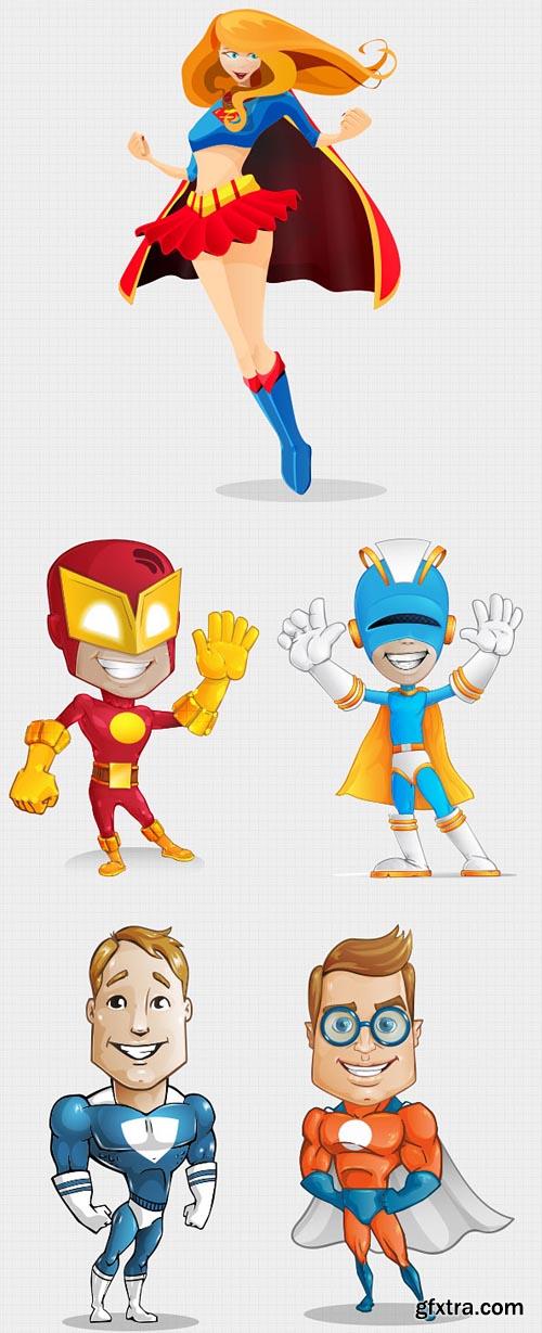 Superhero Characters PSD