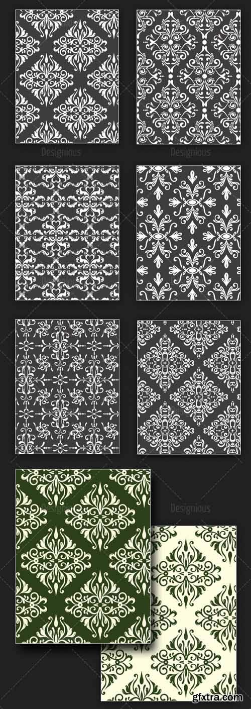 Damask Vector Seamless Patterns 125