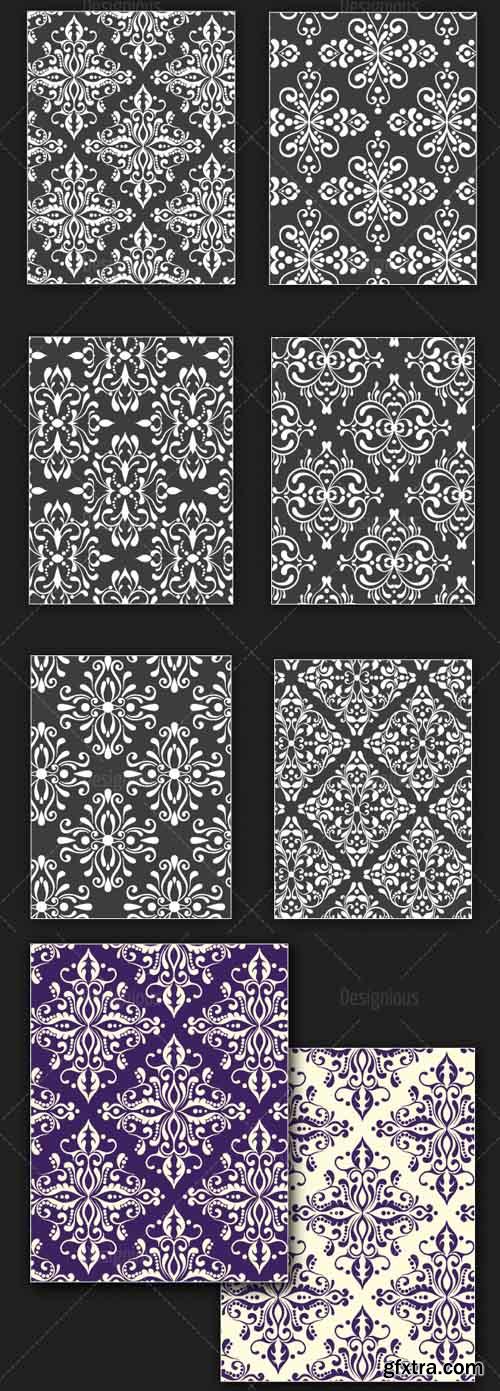 Damask Vector Seamless Patterns 126