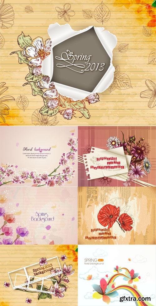 Spring Floral Illystrations Set 1