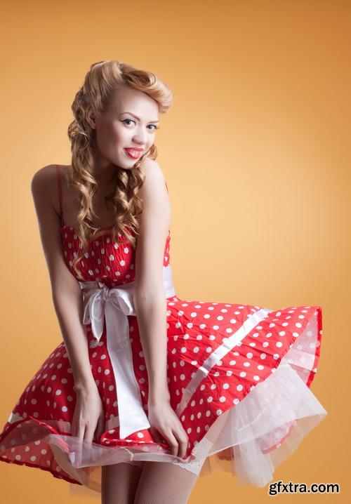 Amazing SS - Beautiful girl is in style of pinup, 25xJPGs