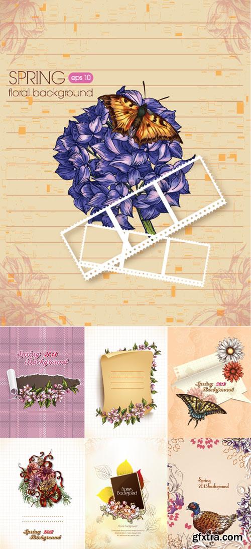 Spring Floral Illystrations Set 4