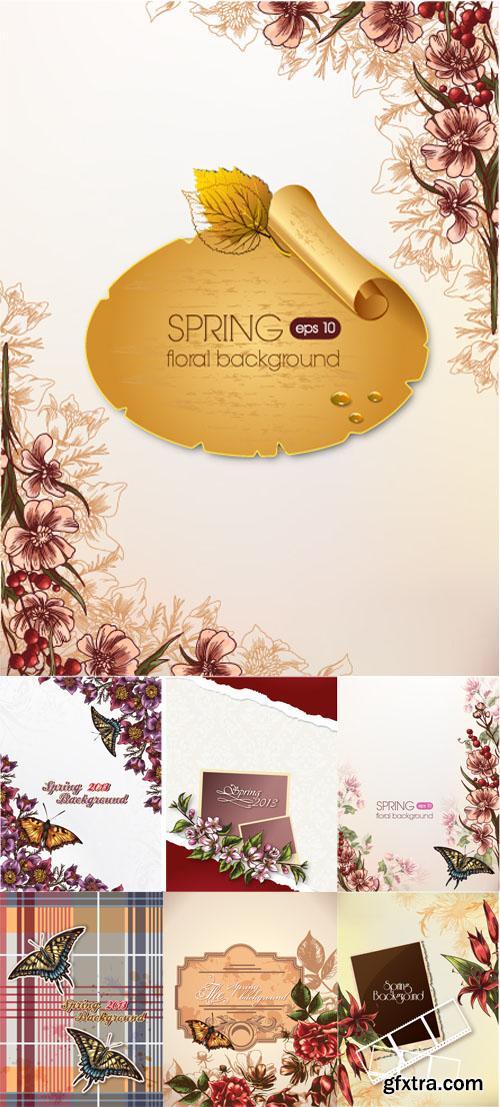 Spring Floral Illystrations Set 5