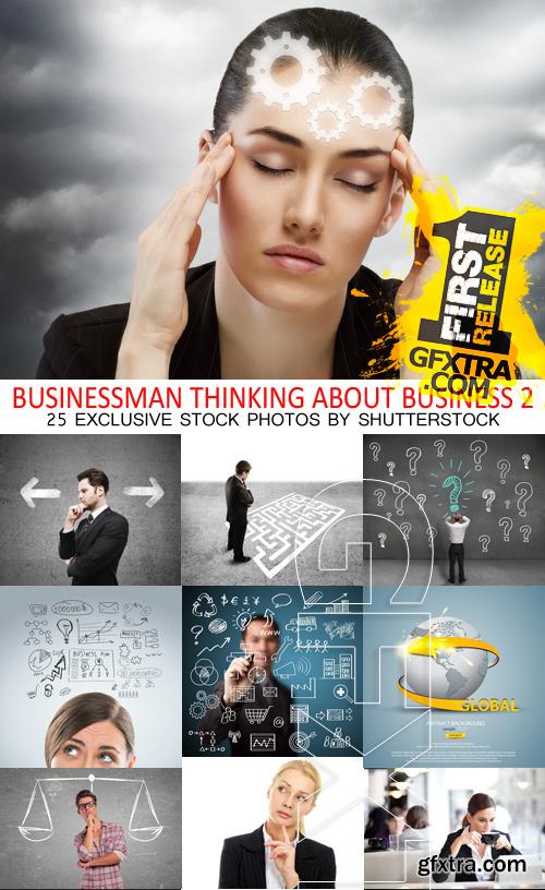 Amazing SS - Businessman thinking about business 2, 25xJPGs