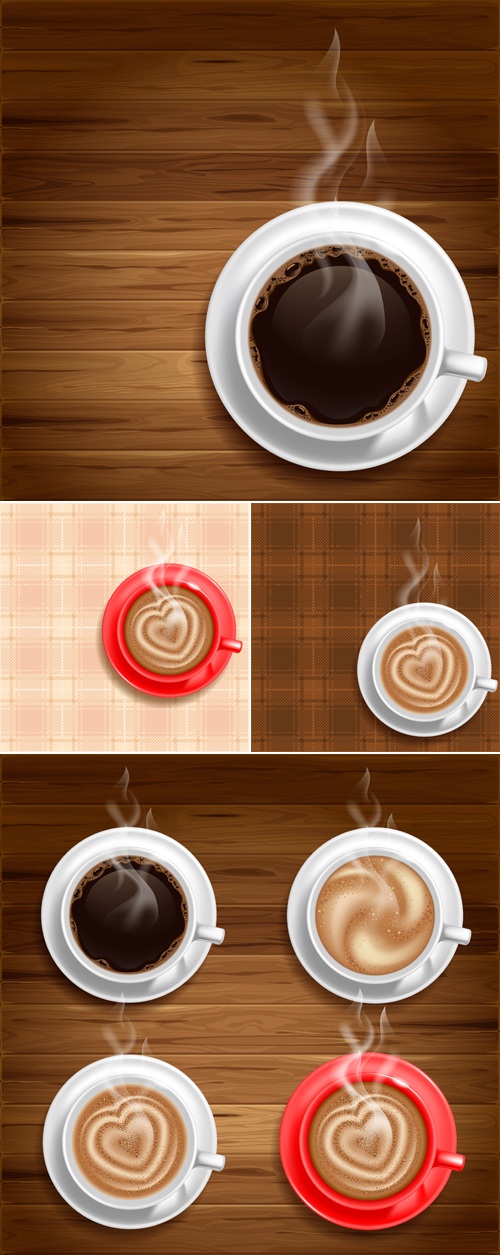 Cup of Coffee or Cappuccino Vector