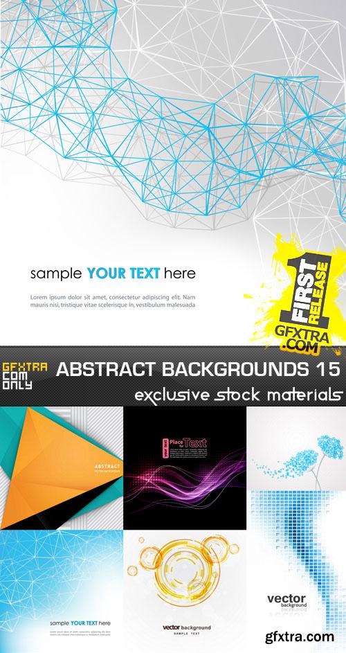 Collection of vector abstract backgrounds vol.15