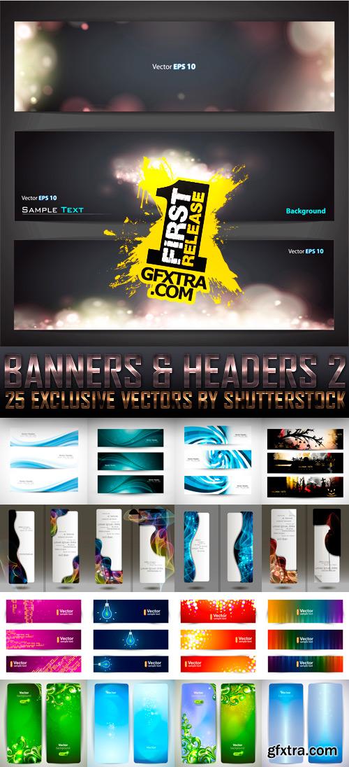 Amazing SS - Banners & Headers 2, 25xEPS