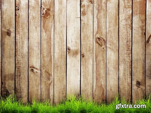 Amazing SS - Grass on wood floor background 2, 25xJPGs