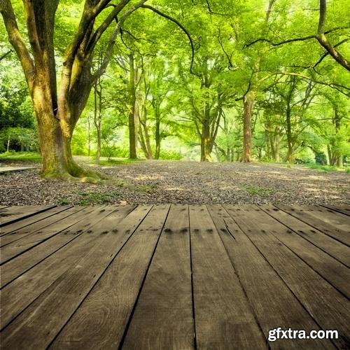 Amazing SS - Grass on wood floor background 2, 25xJPGs