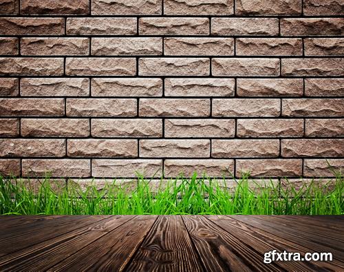 Amazing SS - Grass on wood floor background 2, 25xJPGs