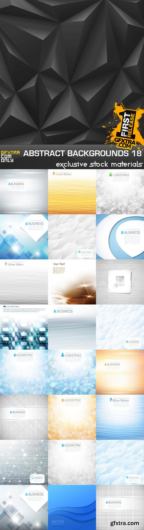 Collection of vector abstract backgrounds vol.18