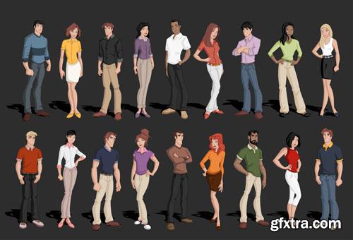 Animated people collection - 25xEPS