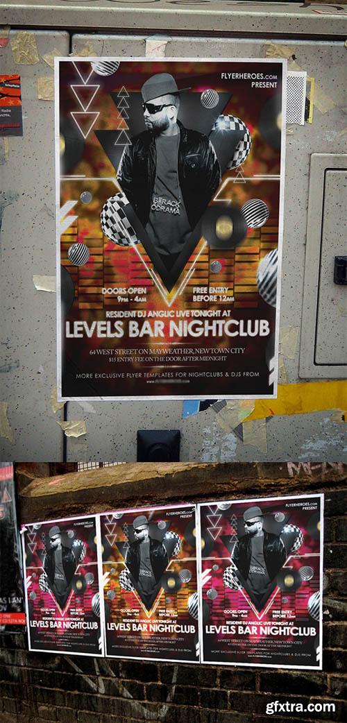 Levels Night Club Flyer Template